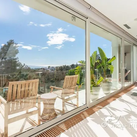 Modern La Cascade In With Sea View And Private Pool Villa Sitges