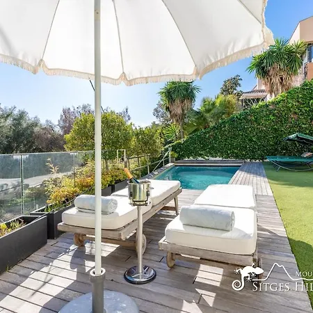 Modern La Cascade In With Sea View And Private Pool Sitges